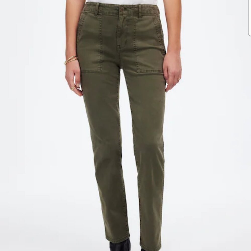 Madewell The Slim Straight Utility Pant in Garment Dye Size 27